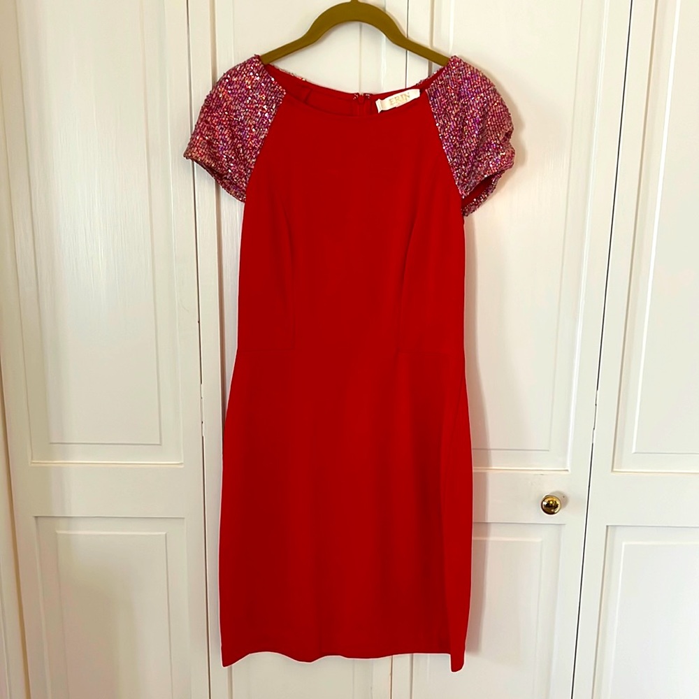 NWT Erin Fetherston Sequin Cap Sleeve Sheath Dress - Fabulous Holiday Dress!